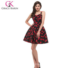 Best Selling Vintage Cotton Ball Retro Printed Vintage Cherry Retro Dress CL6092-4#